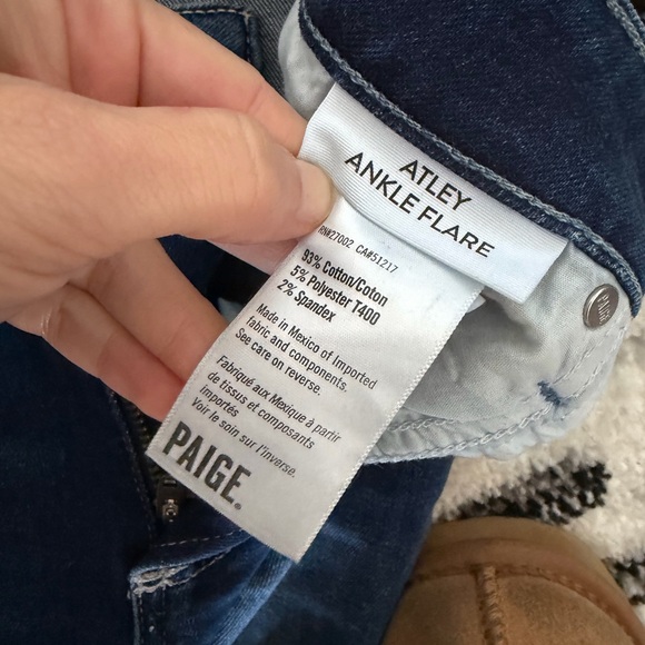 PAIGE Atley Ankle Flare Jeans Distressed - Picture 3 of 4